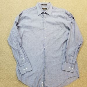 Joseph Abboud Blue Check Dress Shirt 16-34/35